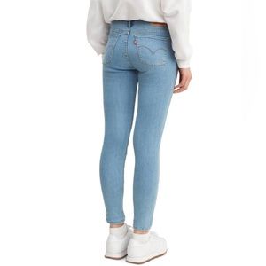 Levi’s super skinny pinstripe jeans
